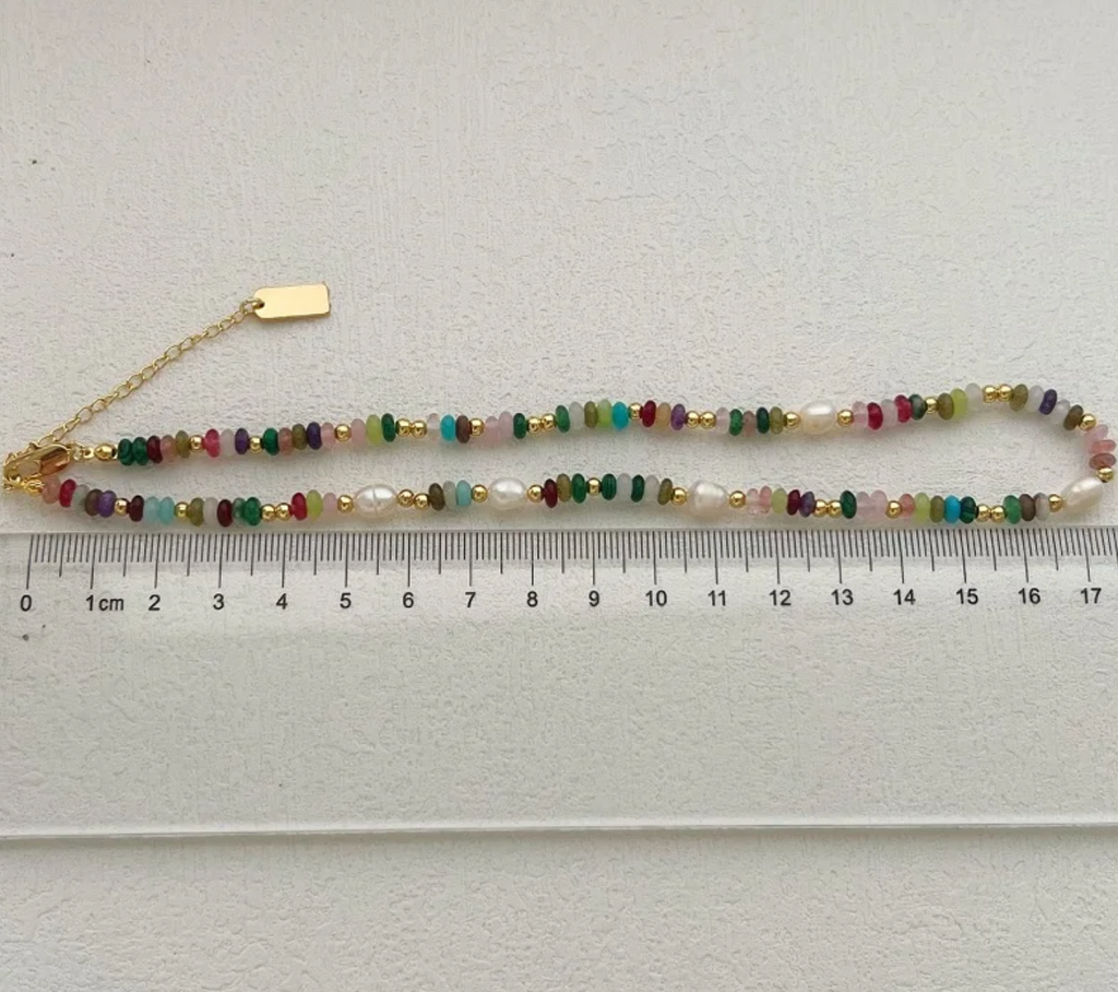 Colorful Beaded Freshwater Pearl Necklace Set