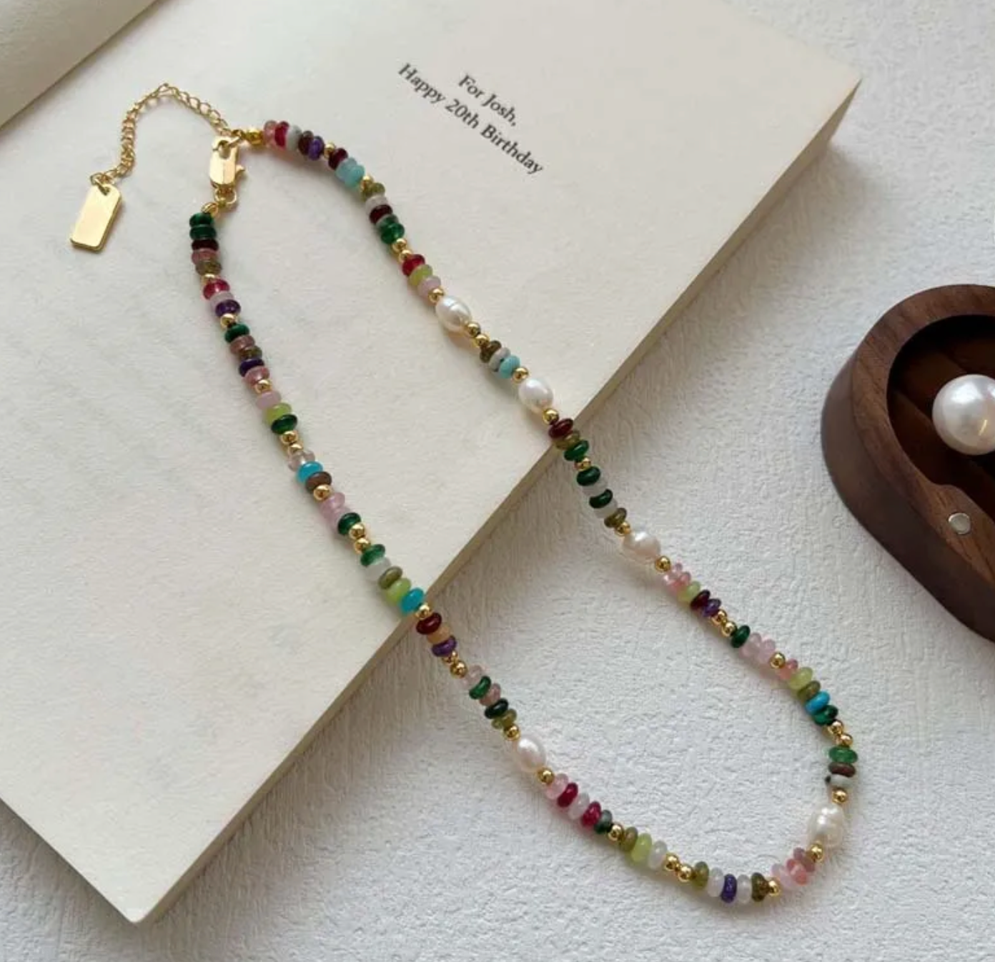 Colorful Beaded Freshwater Pearl Necklace Set