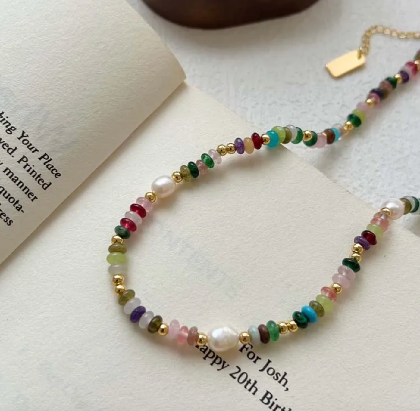 Colorful Beaded Freshwater Pearl Necklace Set