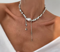 Elegant Irregular Pearl Bead Necklace