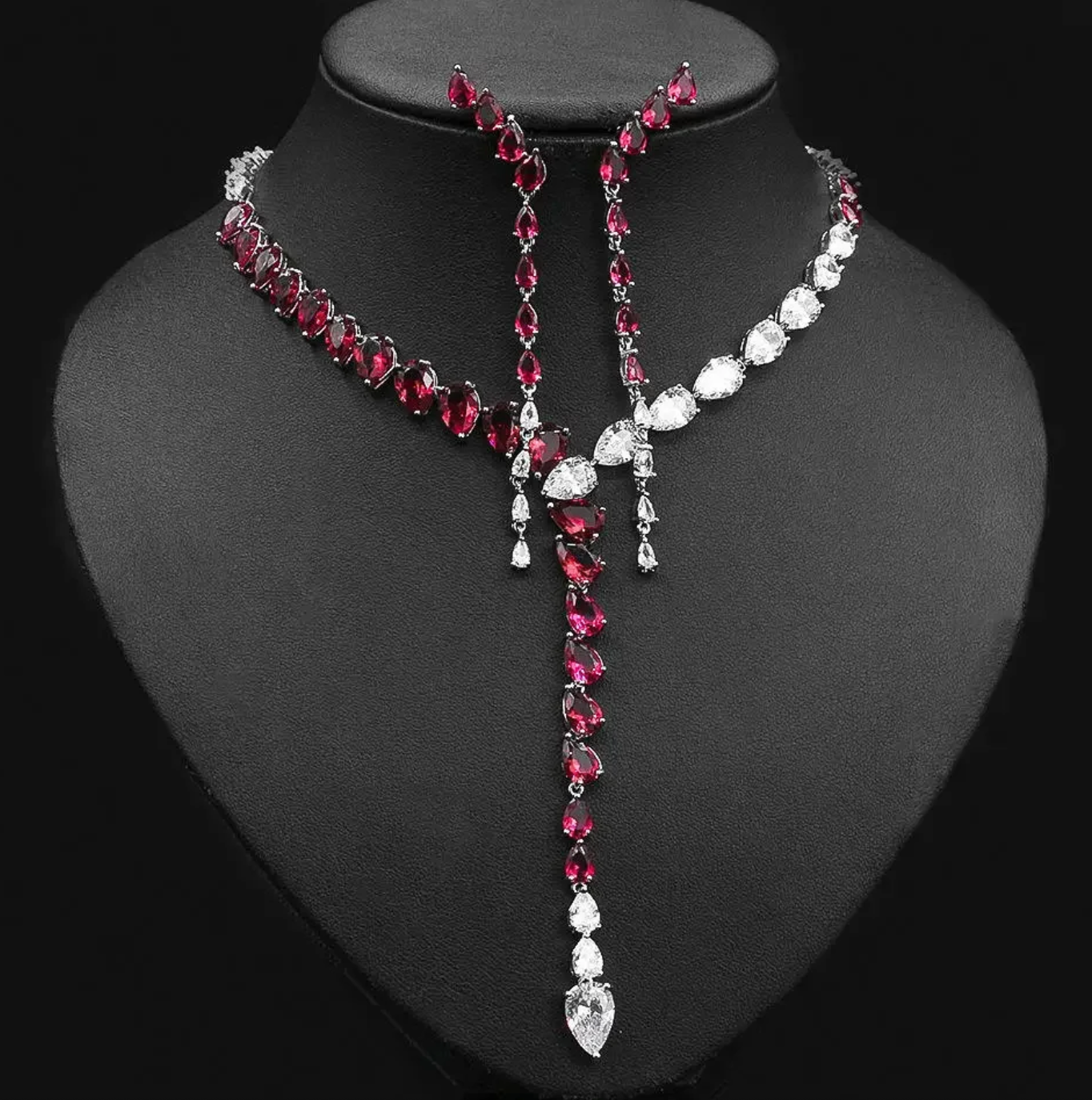 Elegant Tassel Necklace & Earrings Set