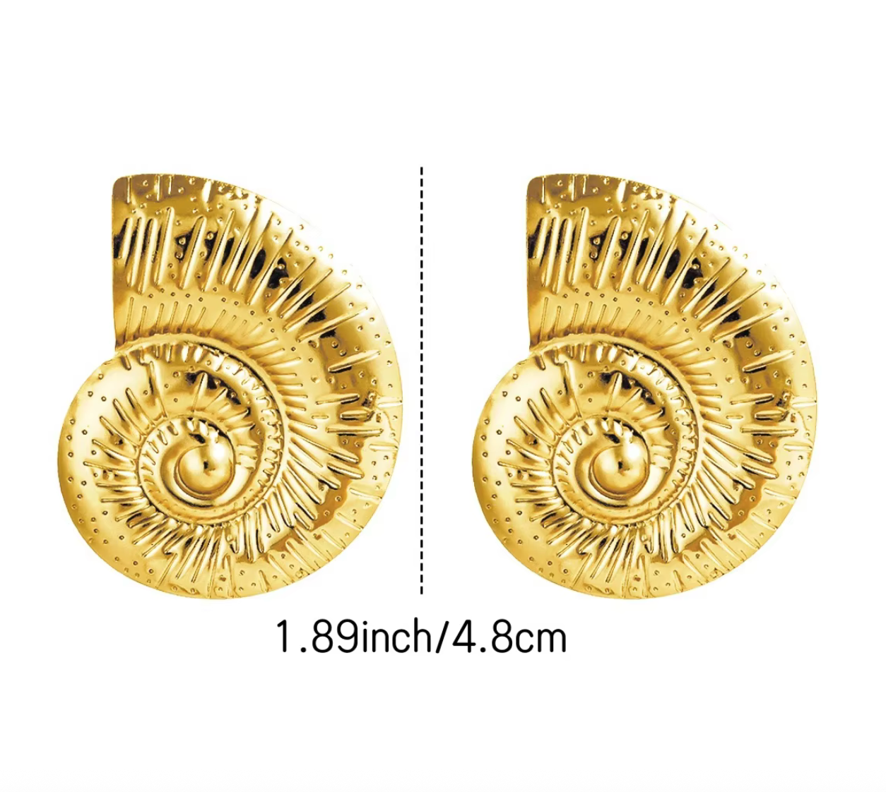 Fashionable Ocean Conch Ear Studs